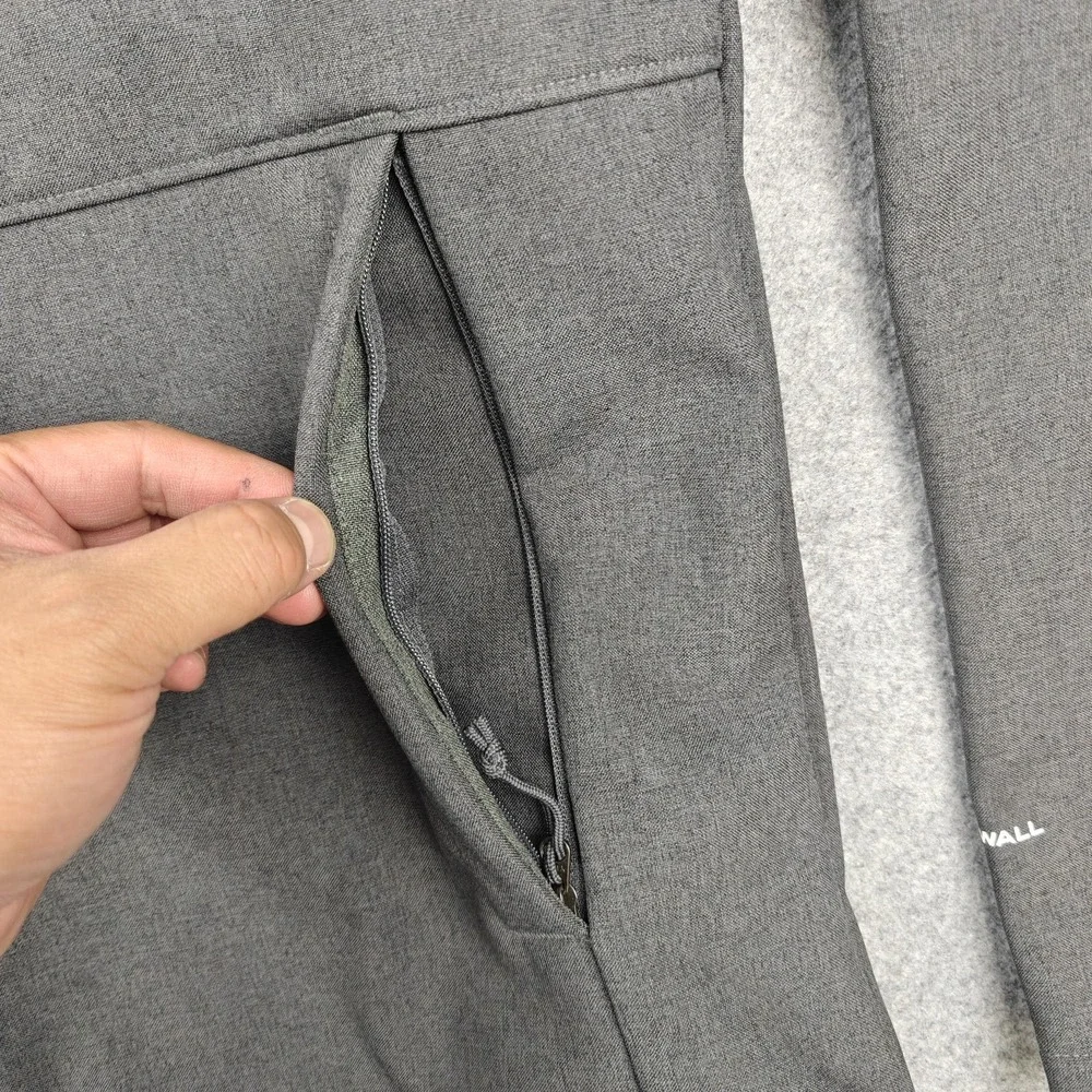 The North Face‎ Jacket Mens Large Gray Windwall Softshell Full Zip NF0A4R2ADYZ